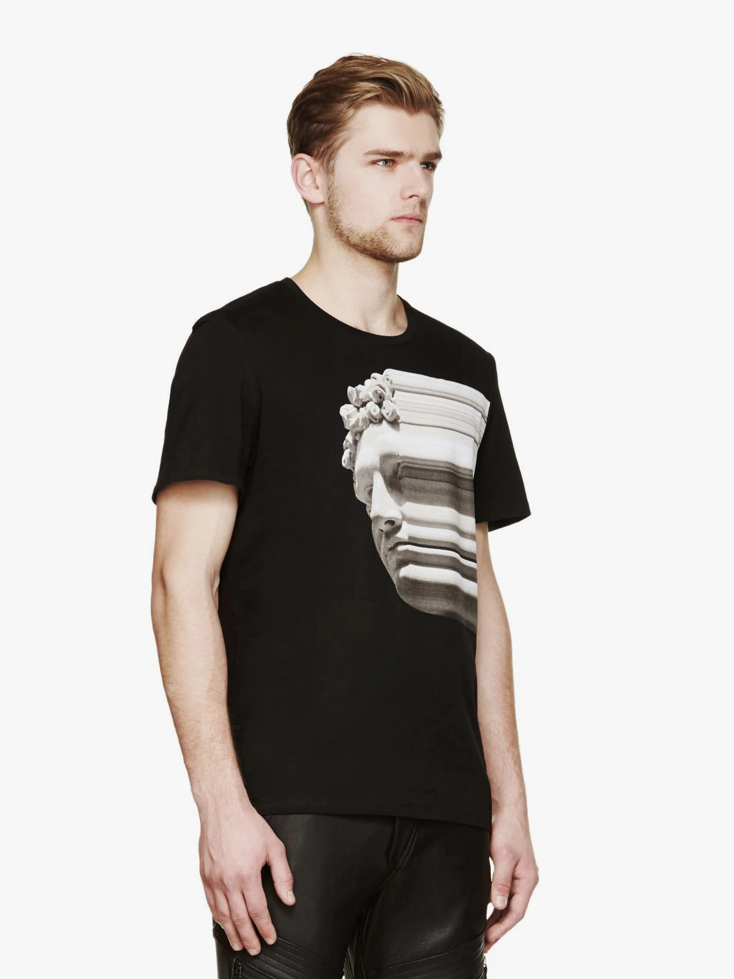 Black & Grey Half T-Shirt - Uncode