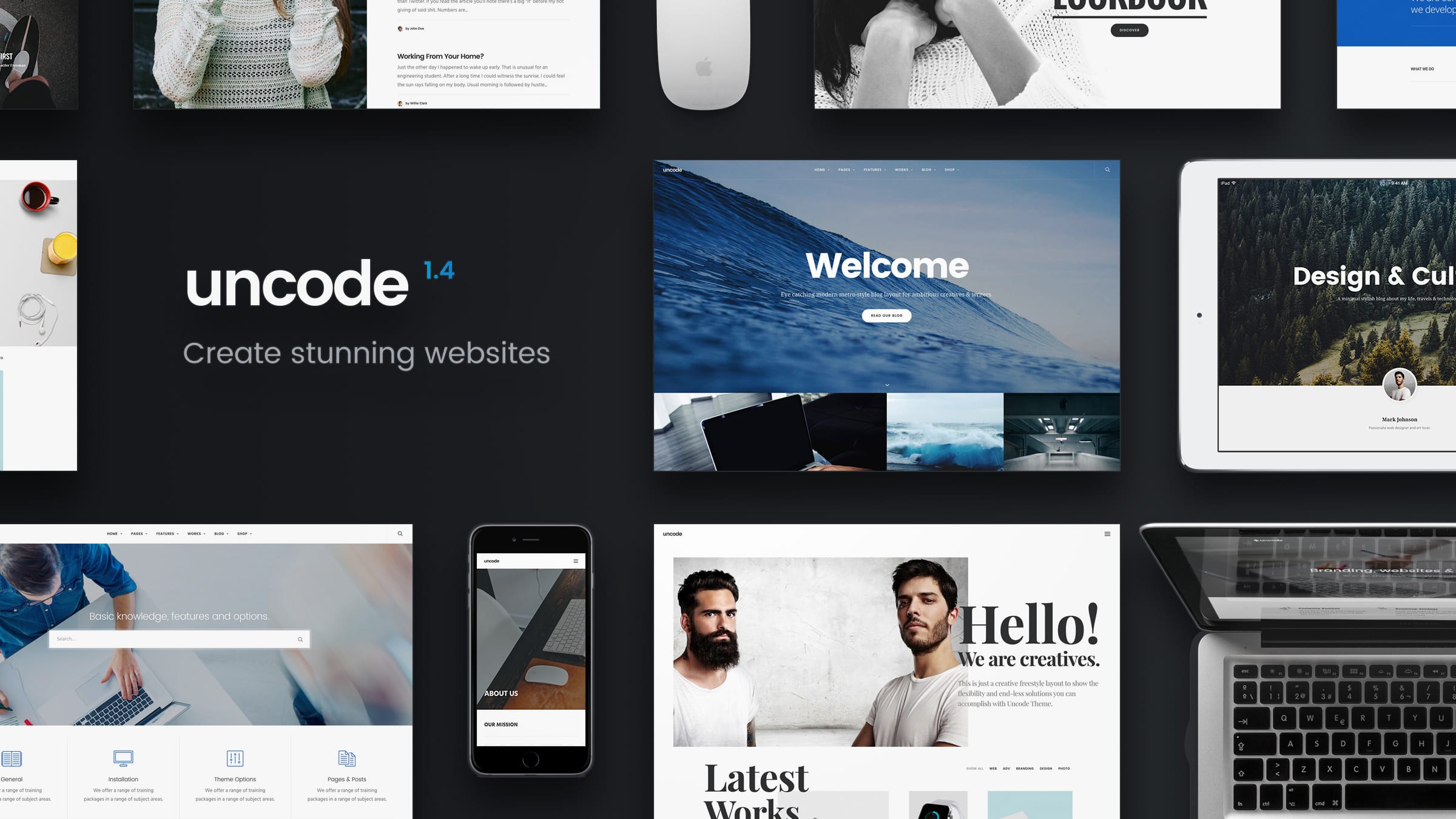 Download nulled wordpress. Портфолио фотографа. Uncode. Page web of Welcome.