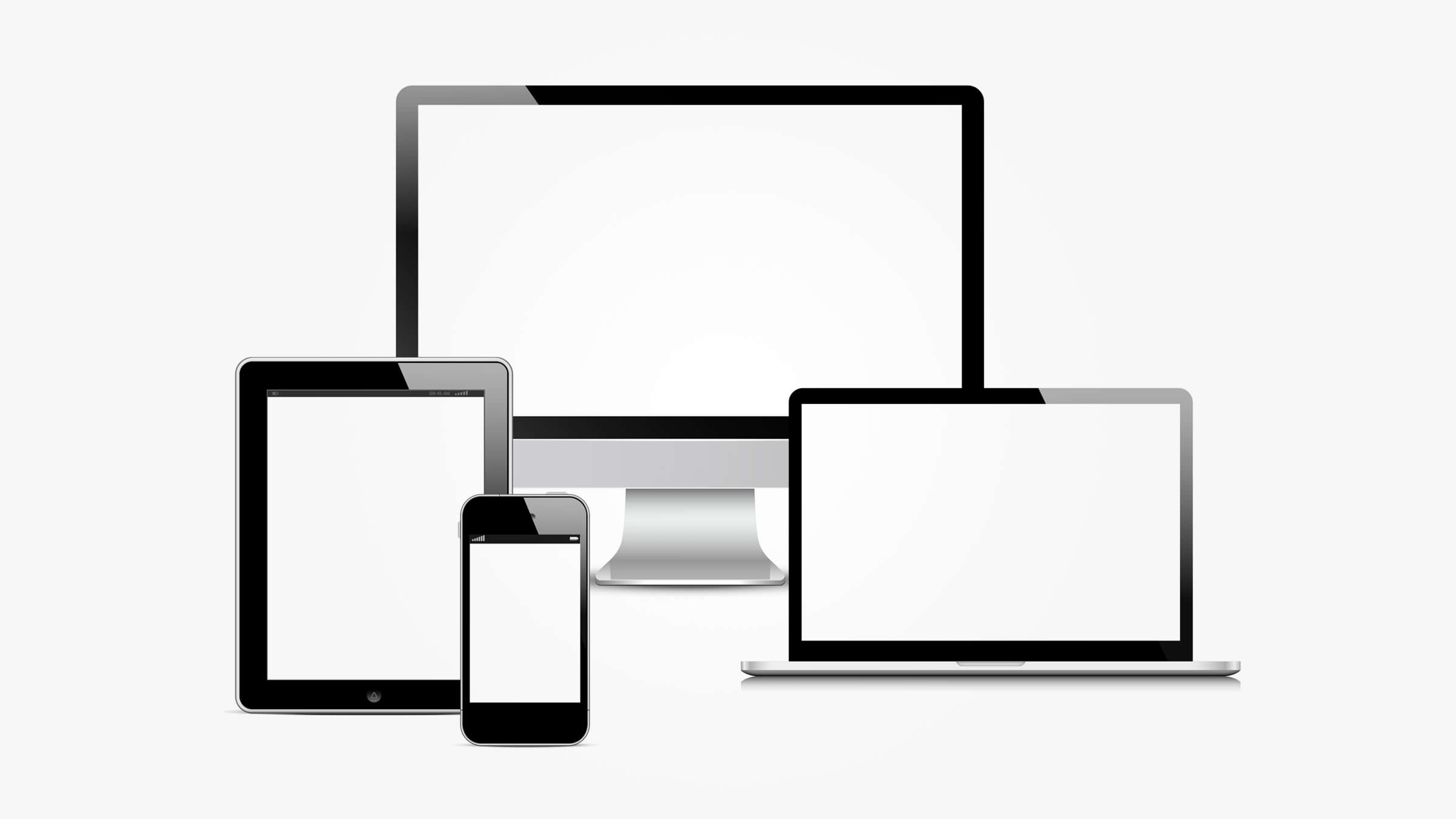 A screenshot showing a visual representation of responsive design.