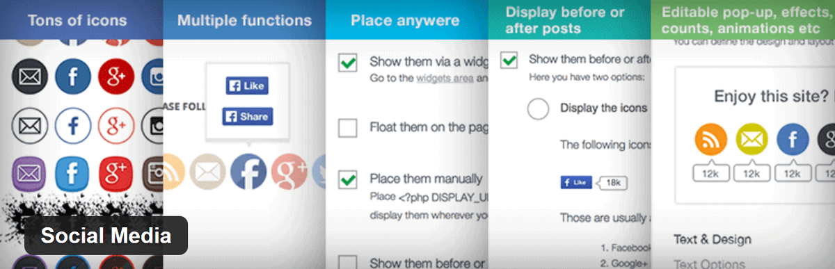 A WordPress social media plugin.
