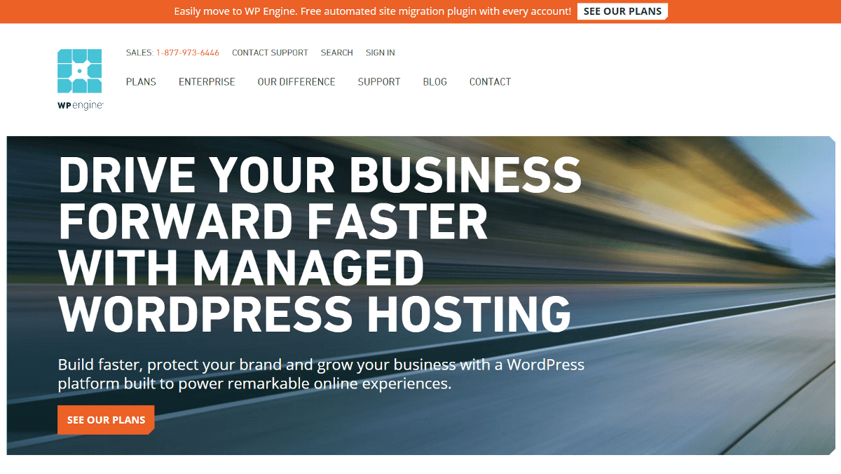 The WP Engine WordPress host.