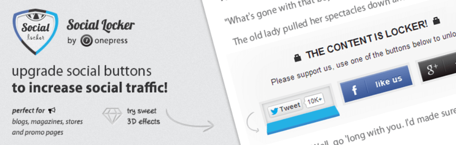 The OnePress Social Locker plugin.