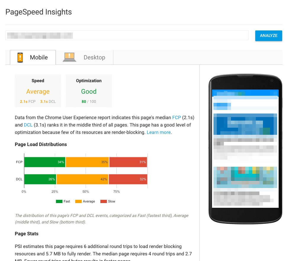 Switching between your mobile and desktop reports.