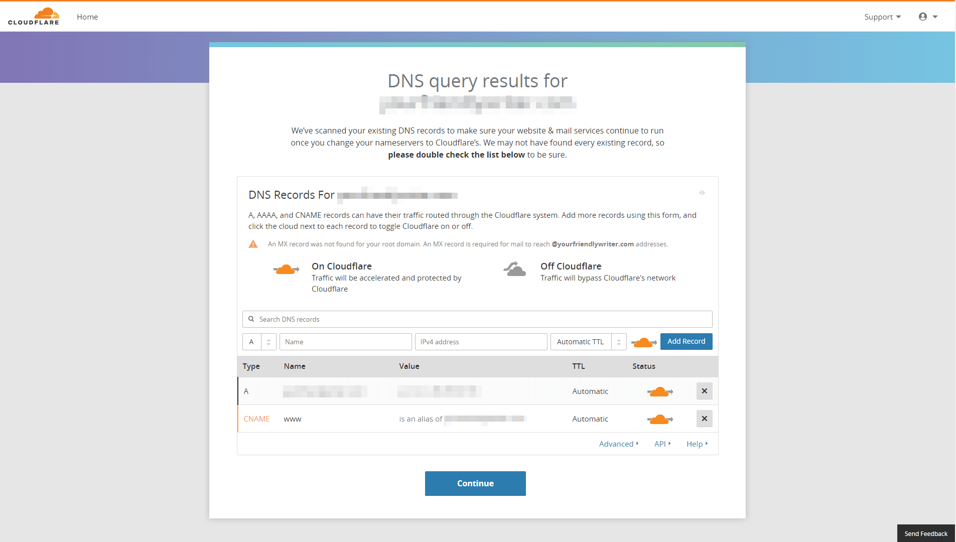 Reviewing your DNS settings.