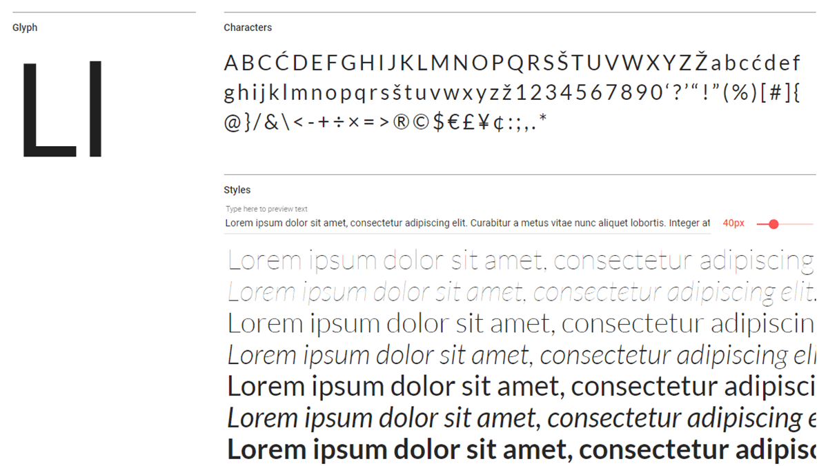 The Lato font in action.