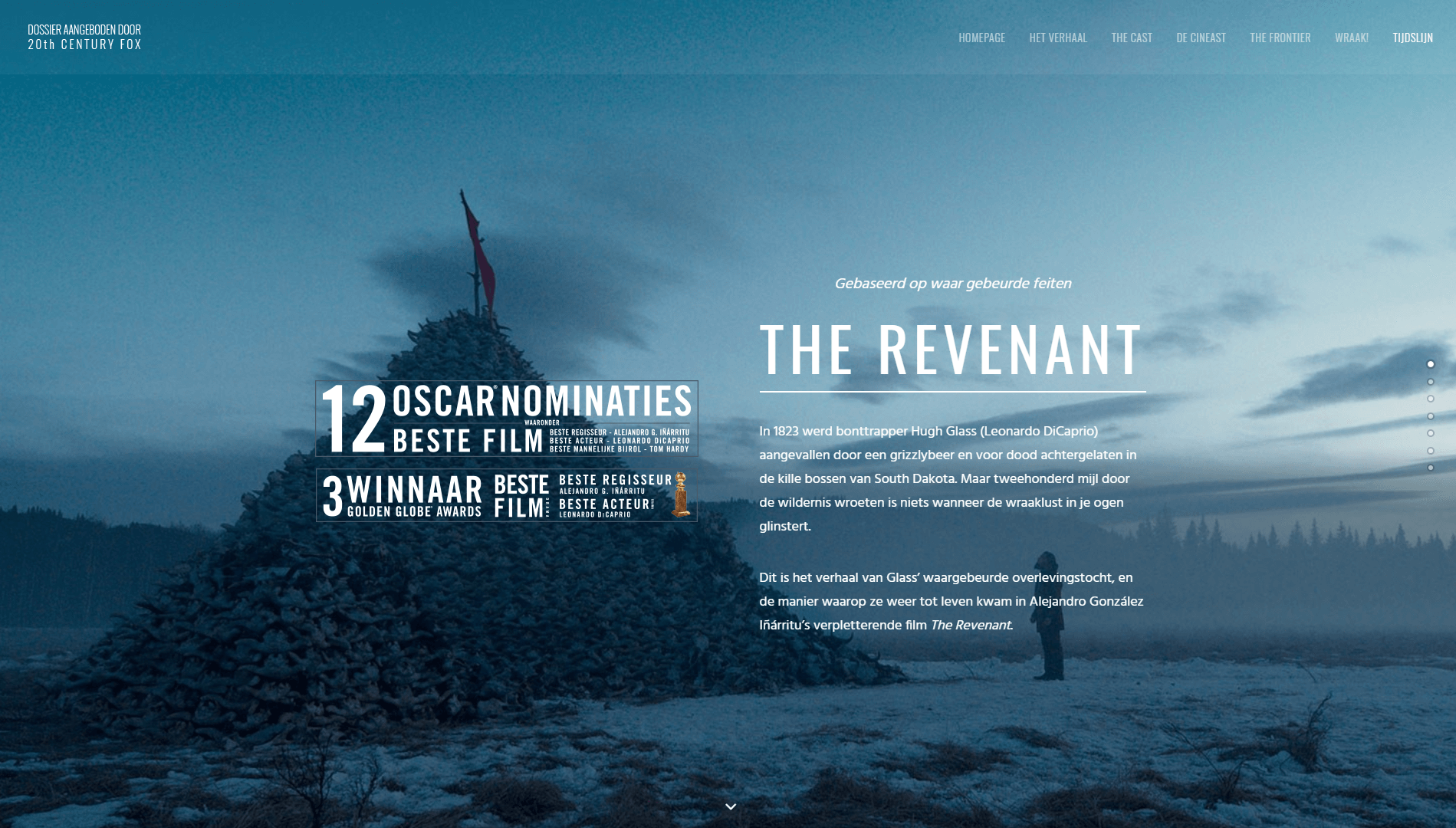 The Revenant's Belgian website.