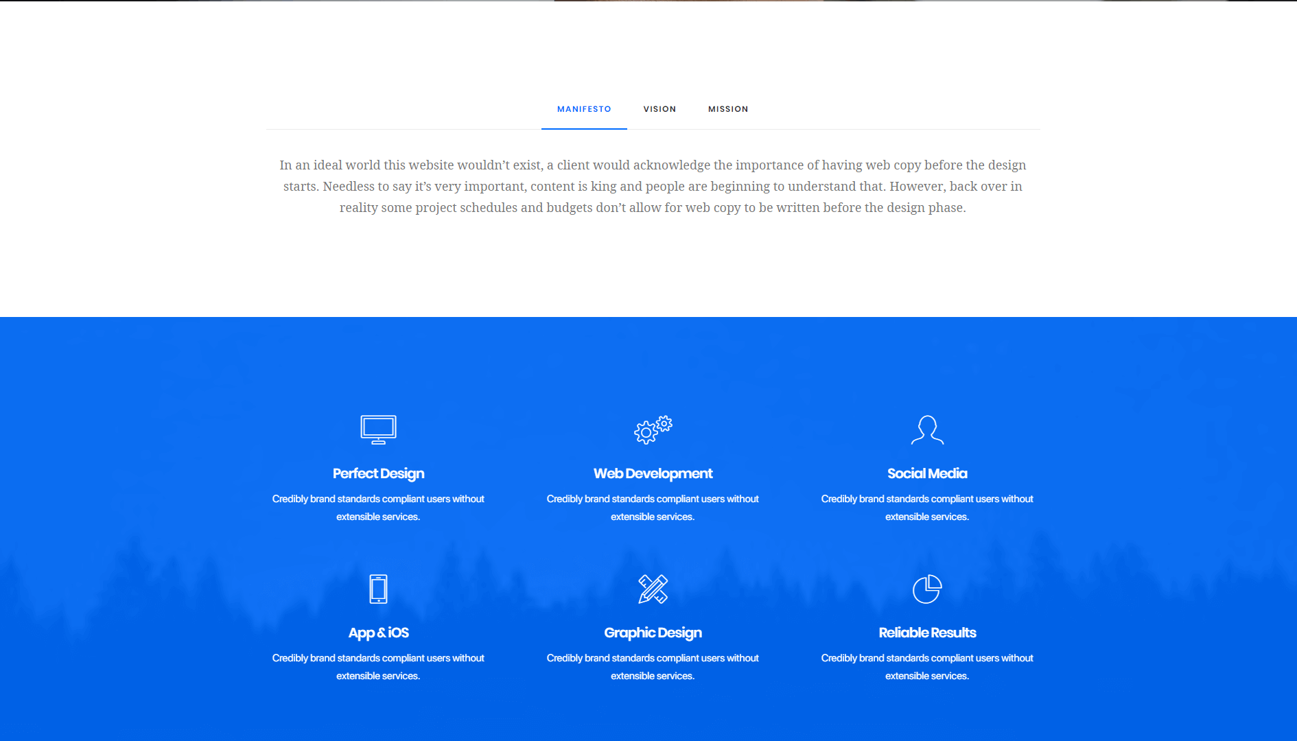 One of Uncode's demo layouts.