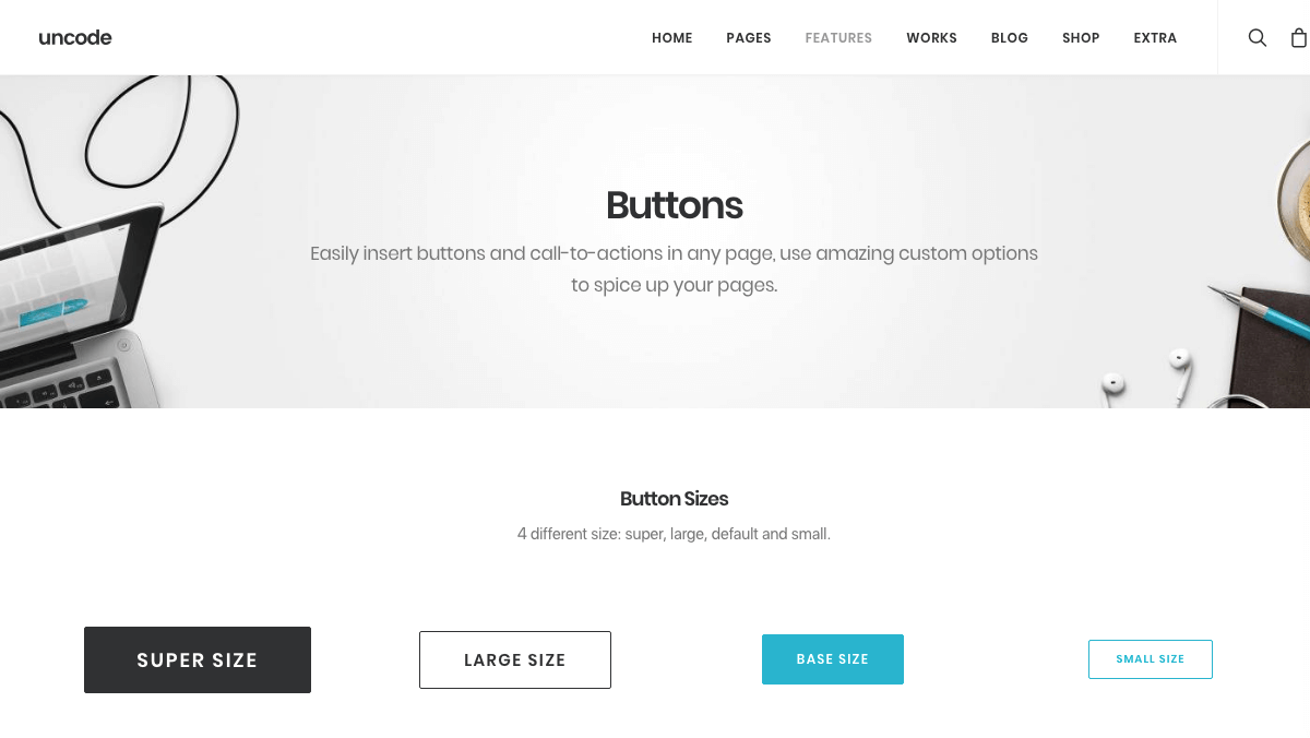 The Uncode buttons feature.